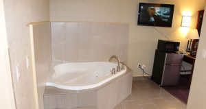 Bath tub in hotel room